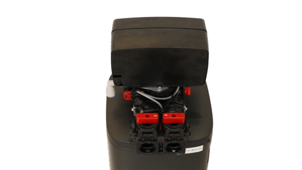 FLEX-10 Bedieningspaneel Close-up bediening AQMOS FLEX-10 waterontharder