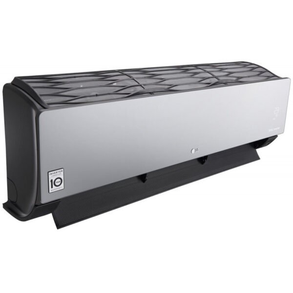 LG ArtCool Black binnenunit spiegelglas wand airco zwart