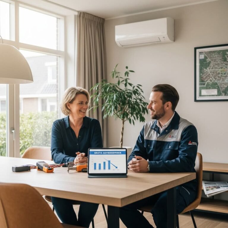 offerte aanvragen airco warmtepomp inclusief installatie en advies